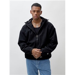 Куртка из вельвета мужская демисезонная черного цвета 25336Ch