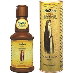 NuZen GOLD Herbal hair oil (НуЗен ГОЛД, Аюрведическое масло для волос), 100 мл.
