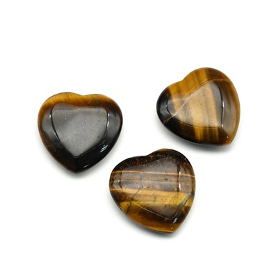 Сердце из тигрового глаза 20*20*6мм