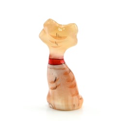 Скульптура из селенита "Кошка Анфиса" 40*35*95мм,