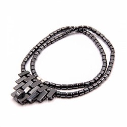 БУСЫ ИЗ ГЕМАТИТА SEW42-5 лечебные нормализуют давление (длина 46 см.), 1 шт.