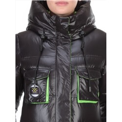 2187 BLACK Куртка зимняя женская AIKESDFRS (200 гр. холлофайбера) размеры 42-44-46-48-50