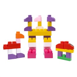 Пластиковый конструктор для маленьких «Baby Blocks» 60 деталей (сумка)