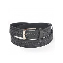 Ремень 30 мм BLACK TORTOISE взрослый 0010190301,  тиснение,  черный 153394