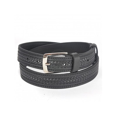 Ремень 30 мм BLACK TORTOISE взрослый 0010190301,  тиснение,  черный 153394