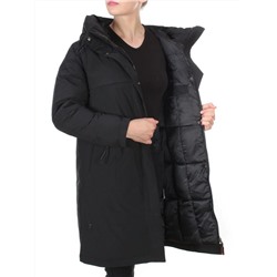21-976 BLACK Куртка зимняя женская  AIKESDFRS (200 гр. холлофайбера) размеры 48-50-52-54-56-58