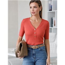 Джемпер тонкой вязки из вискозы с нейлоном