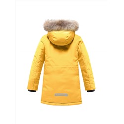 Парка зимняя подростковая для девочки желтого цвета 9332J