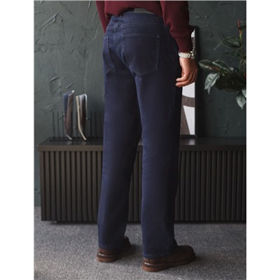 Джинсы утепленные прямые из эластичного денима с мягким флисом