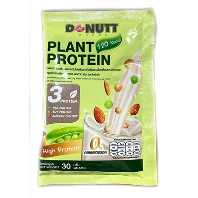 Plant Protein, Donutt (Растительный протеин, Донатт), саше 30 г.