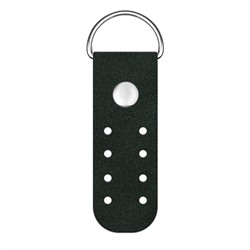 Кожа - Пришивное полукольцо мини Dark green