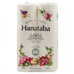 Туалетная бумага Hanataba Marutomi (2 слоя), Япония