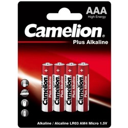 Батарейка  Camelion Plus (красные) LR03 (мизинчик) Alkaline BL-4 4шт / блистер