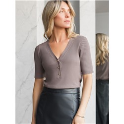 Джемпер тонкой вязки из вискозы с нейлоном