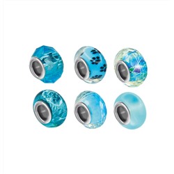 Раскопки для детей «Бусины для браслета» (6 голубых бусин)