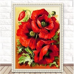 Стразовая картина «Цветы» 30*40 см