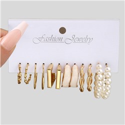 Набор сережек 6 пар (А2-11-53)