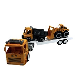 Автовоз (инерцион.) + 2 строит. техники 53*15см /коробка 9986-94