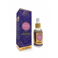 ALMOND OIL 100% Natural, Shams Natural Oils (МИНДАЛЬНОЕ МАСЛО для волос, Шамс Нэчрл Оилз), стекло+пипетка, 30 мл. - СРОК ГОДНОСТИ ДО 15 ОКТЯБРЯ 2024 ГОДА