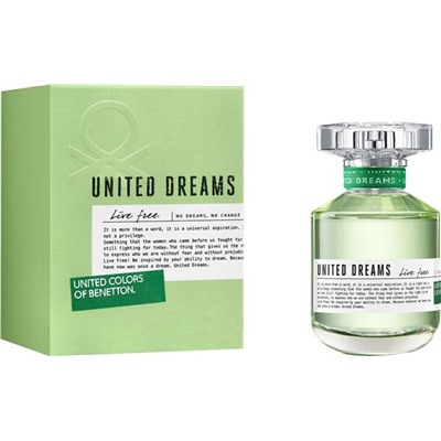 BENETTON LIVE FREE  WOMAN 50ml edt   M~
