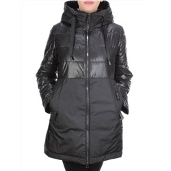 Z618-1 BLACK Куртка демисезонная женская (100 гр. синтепон) размеры 54