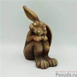 Фигурка Зайчик Пауль (трюфельный)  H30см Ф264трю