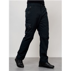 Брюки утепленный мужской зимние спортивные темно-синего цвета 21137TS