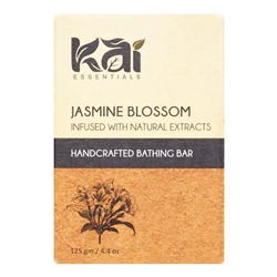JASMINE BLOSSOM with GOAT MILK Infused with Natural Extracts, Handcrafted Bathing Bar, Kai Essentials (ЦВЕТОК ЖАСМИНА мыло ручной работы с натуральными экстрактами, Каи Эссеншиалс), 125 г.