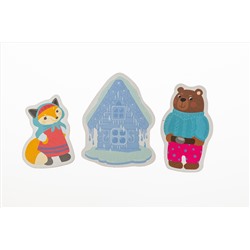 Магниты «Зайкина избушка». Серия Магнитные истории (7 штук)