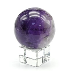 Шар из аметиста, диаметр 43-44мм, 115г, сорт 2