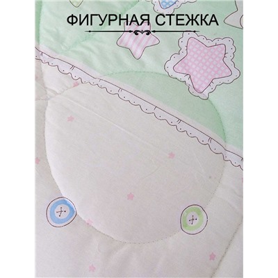 Набор детский одеяло и подушка - Веселый паровозик