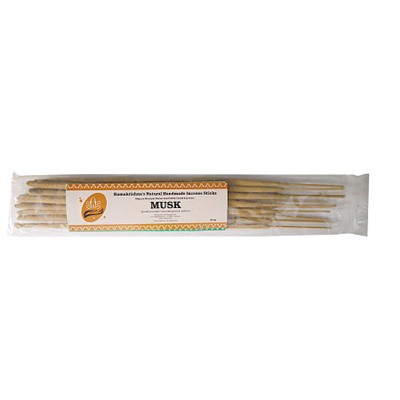 MUSK Ramakrishna's Natural Handmade Incense Sticks (МУСК натуральные благовония ручной работы, Рамакришна), 20 г.
