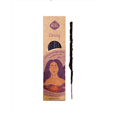5 Elements Line Incense stick Clarity QUEEN OF THE NIGHT AND LAVENDER, Sagrada Madre (Благовония серии 5 Элементов ЭФИР - ЯСНОСТЬ, Саграда Мадре), уп. 6 палочек