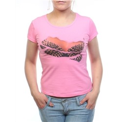 A1905105 Футболка женская (95 % хлопок, 5% спандекс) размер свободный 42/44