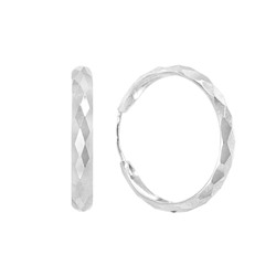 Серьги из серебра без вставки, ТРКШ-7-2,0 а/г