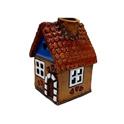 Аромалампа-домик Сердечко 9см керамика SH 40099
