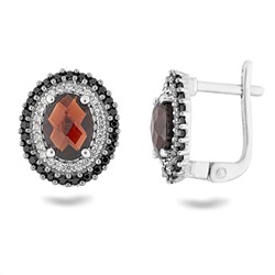 Серьги, гранат , шпинель, Сенат