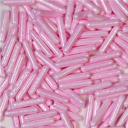 Посыпка кондитерская "Палочки розовые перламутровые", 50 гр