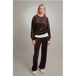 Женский велюровый костюм оверсайз Happyfox