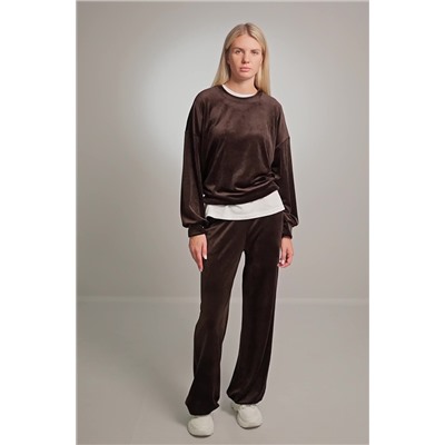 Женский велюровый костюм оверсайз Happyfox