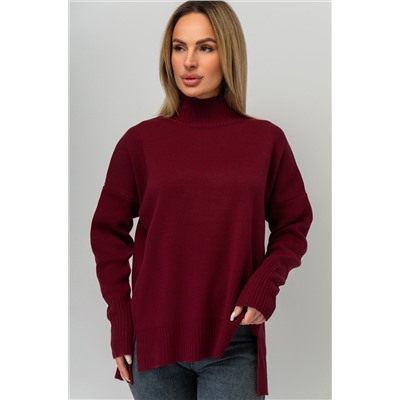 Женский джемпер оверсайз с воротником-стойкой Happyfox