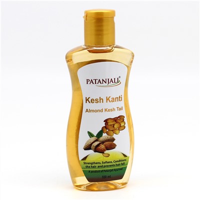 Kesh Kanti ALMOND KESH TAIL, Patanjali (Кеш канти МИНДАЛЬНОЕ МАСЛО  для волос, Патанджали), 100 мл.