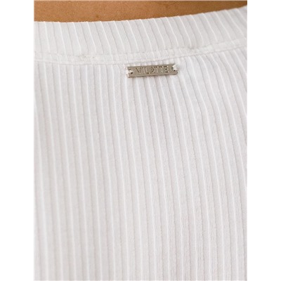 Топ из трикотажа в широкий рубчик