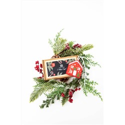 Брелок кожаный «Домик рождественский» ДС-600.8