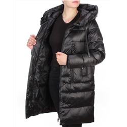 6809 BLACK Пальто зимнее женское KARERSITER (200 гр. холлофайбер) размеры 42-44-46-48-50