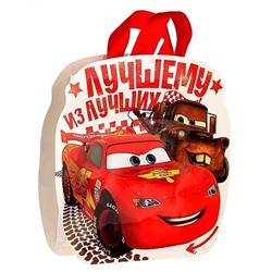 Пакет-открытка «Лучшему из лучших», Тачки
