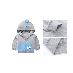 WT5013 сер Толстовка для мальчиков (100-140)