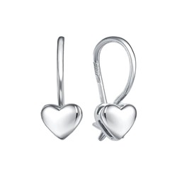 Серьги из серебра без вставки, Л-22334