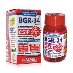 BGR-34 Carbohydrate Metaboliser, Aimil (БГР-34 метаболизатор глюкозы, Аимил), 100 таб. - СРОК ГОДНОСТИ ДО 30 СЕНТЯБРЯ 2024 ГОДА