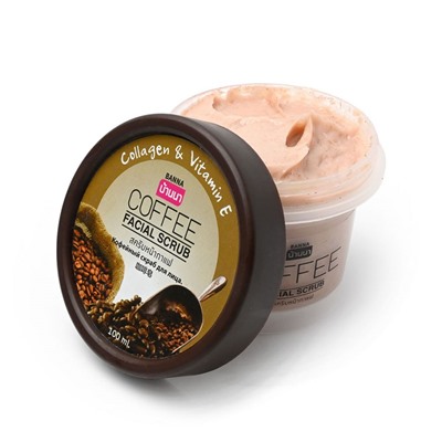 COFFEE Facial Scrub, Banna (Скраб для лица КОФЕ, Банна), 100 мл. - СРОК ГОДНОСТИ ДО 1 ОКТЯБРЯ 2024 ГОДА